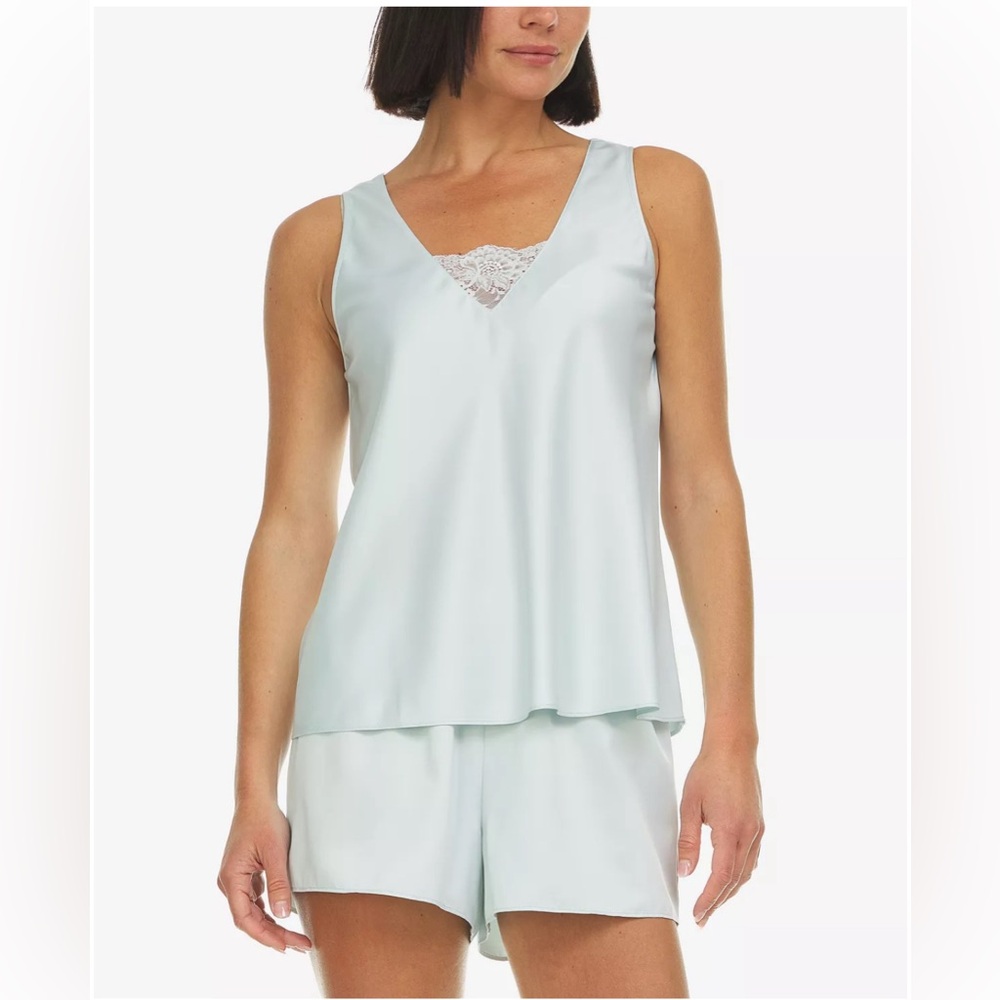FLORA NIKROOZ SM Claudine 2-Pc. Satin Shorts Pajamas Set NWT